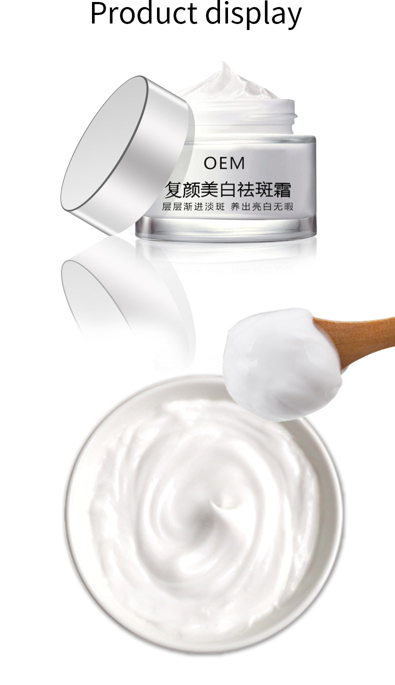 Usine d'ODM d'OEM de cosmétiques de crème de tache de blanchiment de rajeunissement