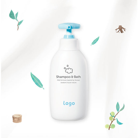 Vakkundig vervaardigde 2-in-1 shampoo en body wash voor kinderen: uitmuntende productie van hoogwaardige cosmetica