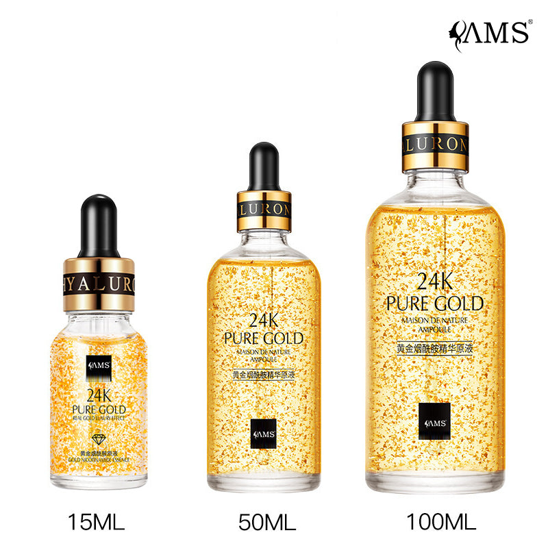 24k金烟酰胺精华液化妆品OEM工厂