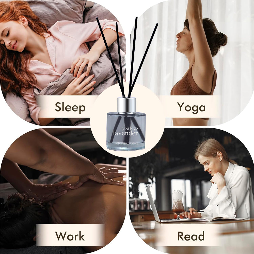 Home Fragrance Reed Diffuser Custom Scented Oil Diffuser for Room & Office OEM