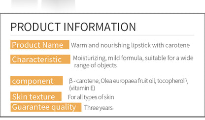 Fabbrica di produttori di balsamo per labbra alla carota, cosmetici, bellezza, cura delle labbra