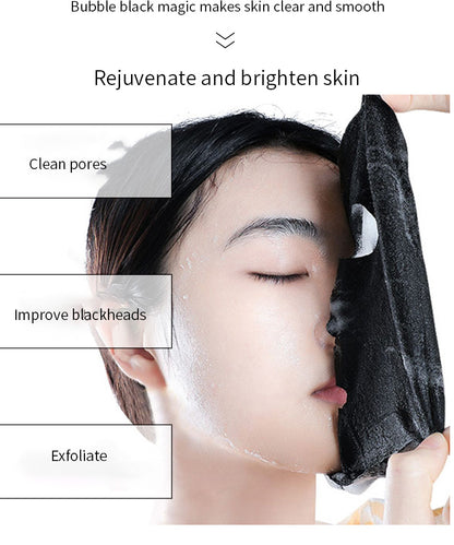 Aangepaste Zwarte Zee Zout Bellenmasker Productie Cosmetische Fabriek