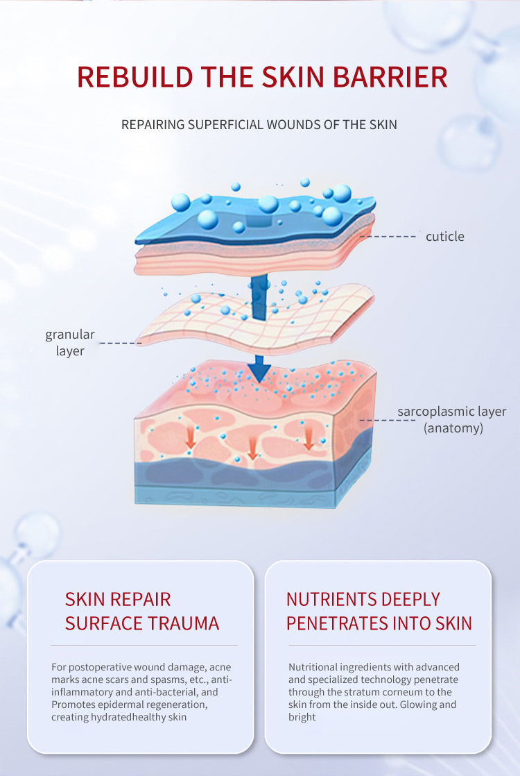 Maschera al collagene umano ricombinante di tipo III Maschera idratante per la riparazione dei polipeptidi muscolari sensibili Elaborazione OEM OEM