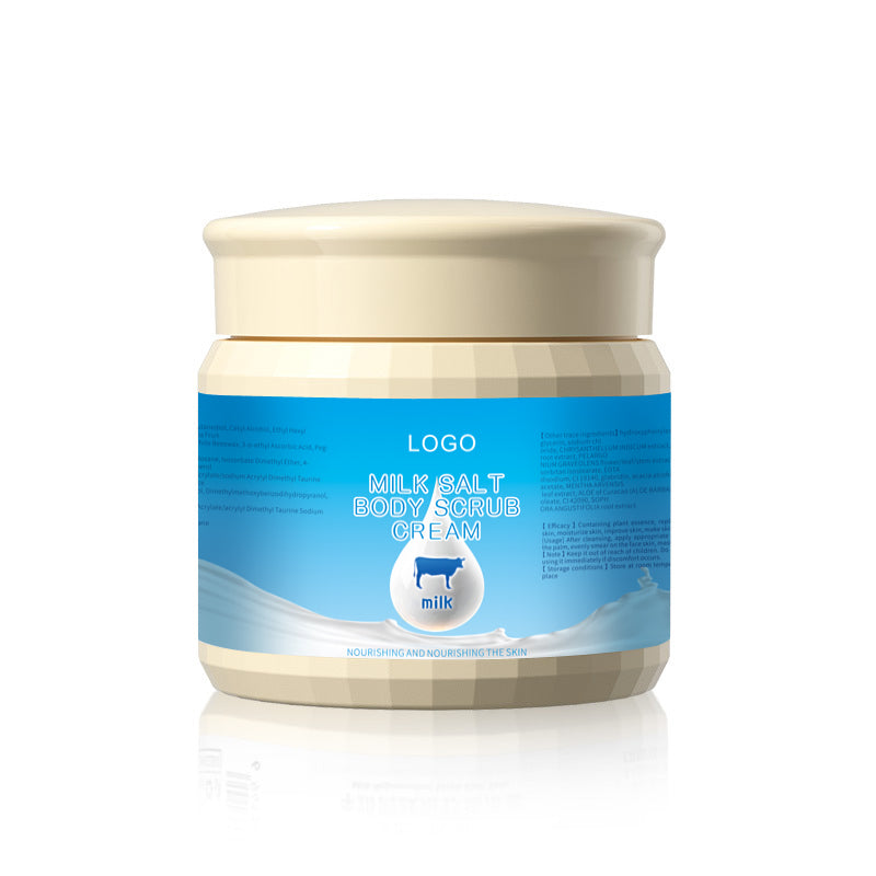 Latte Sale Scrub Corpo Esfoliante Idratante Lavorazione Cosmetica