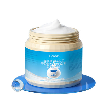 Latte Sale Scrub Corpo Esfoliante Idratante Lavorazione Cosmetica