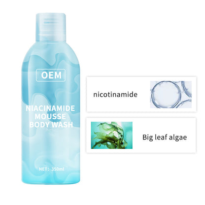 Amino acid niacinamide mousse body wash factory processing