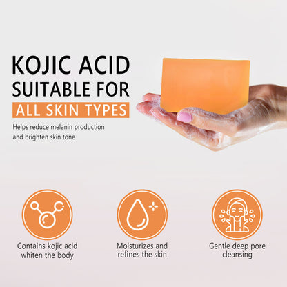 Jabón Iluminador con Ácido Kójico OEM para Corregir Manchas Oscuras y Mejorar el Tono de la Piel