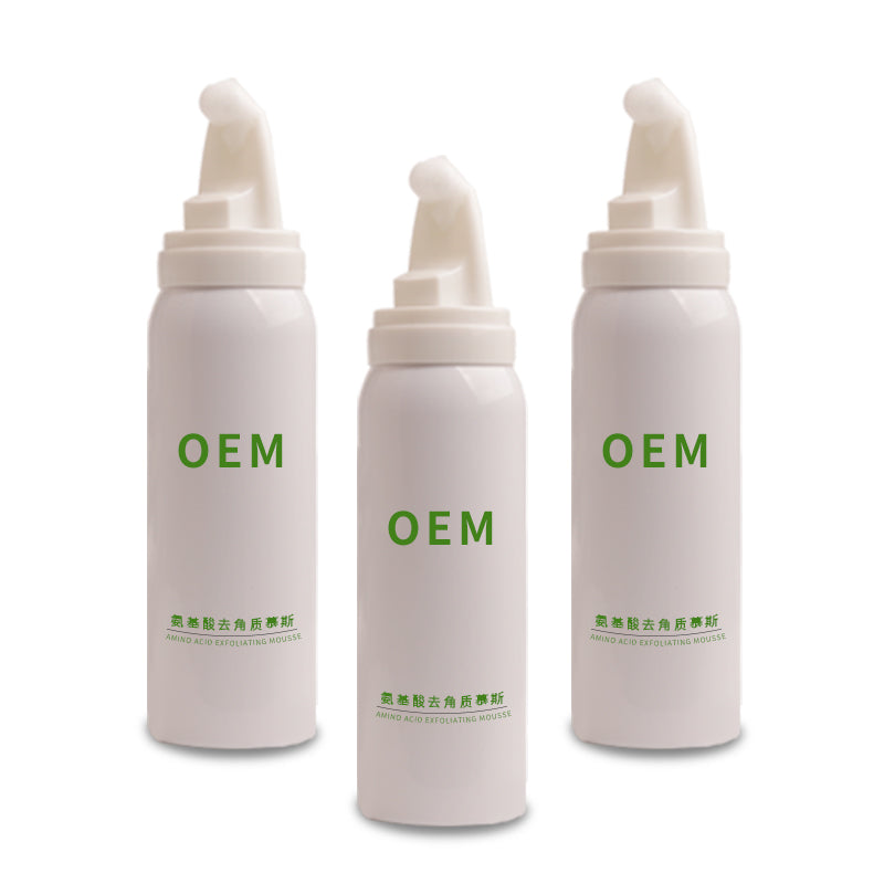 OEM amino acid cleansing moisturizing exfoliating mousse cleanser